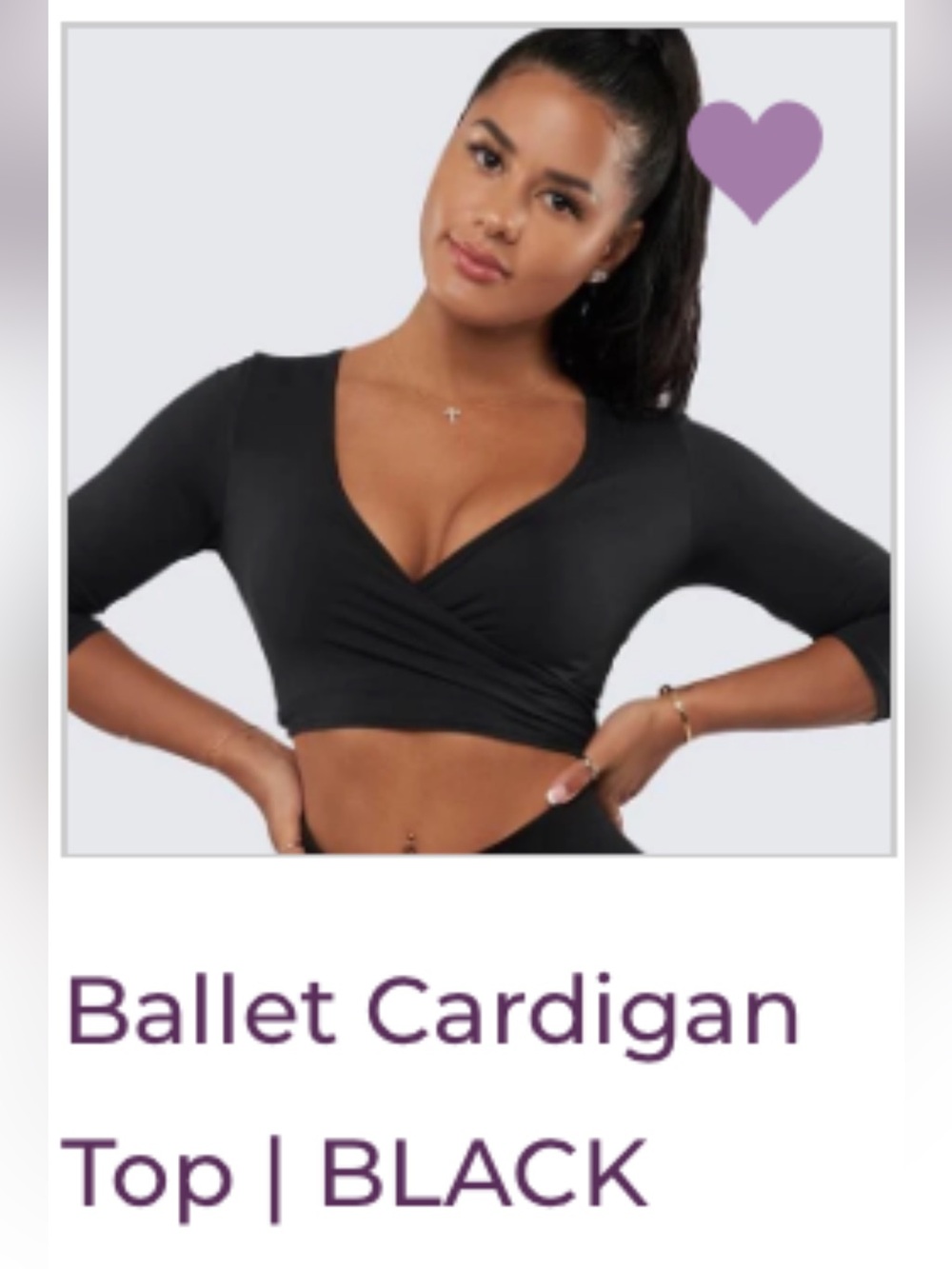 workoutsbyKatya WBK FIT Ballet Cardigan Top 🖤